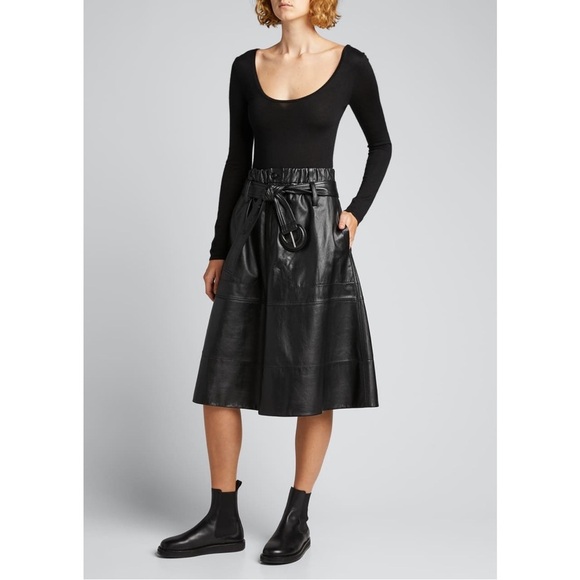 NWT GABRIELA HEARST Black Cashmere Silk Long Sleeve Emily Bodysuit Sz XL - Picture 16 of 16